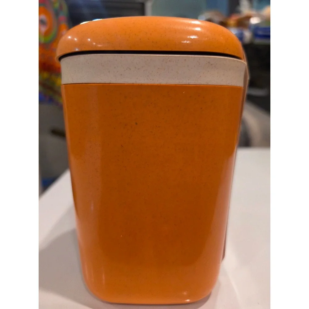 Joie Countertop Compost Bin Orange Wheat Fiber 2.7L BPA Free Eco Kitchen Storage